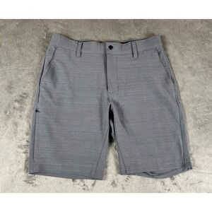 BYLT Shorts Mens Medium Gray Kinetic Performance Chino Stretch Golf